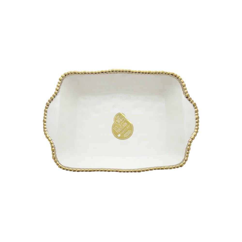 PAMPA BAY Golden Salerno 11" X 9" Rectangular Baking Dish - Picture 8 of 11